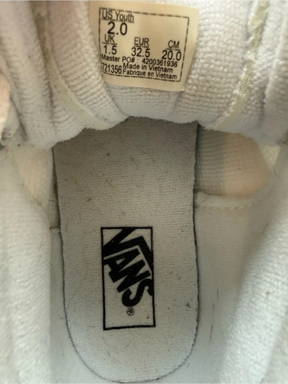 Vans kids canvas